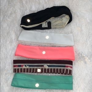 lulu lemon headbands set of 5